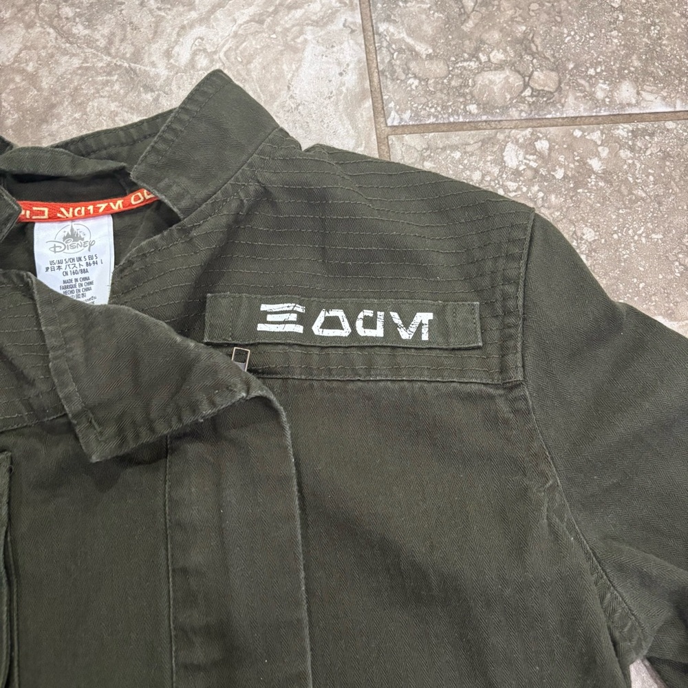 Star Wars Galaxy’s Edge Resistance Jacket Full Zip Resist Rebel Spire Log Sz S - Picture 5 of 11